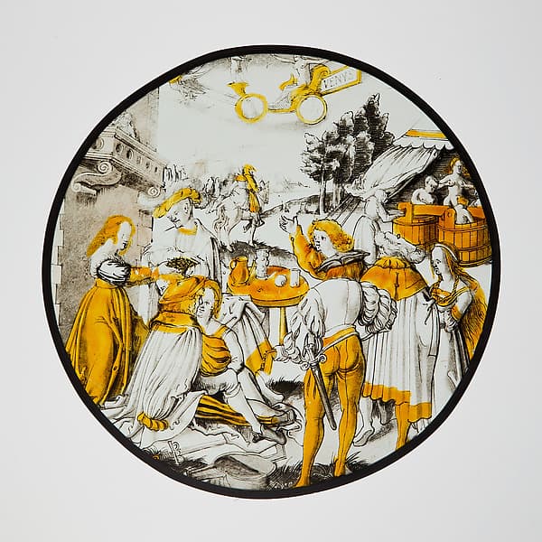 Roundel of The Planet Venus and Her Children, by Jörg Breu the Elder