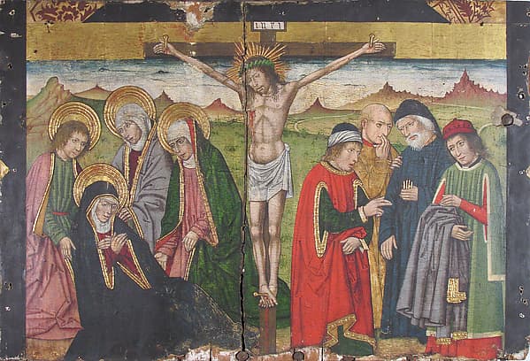 Panel with The Crucifixion from Retable, by Domingo Ram