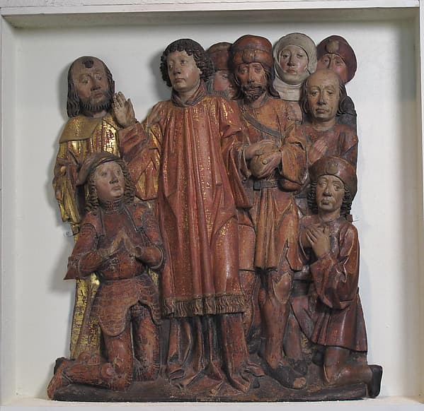 Relief of Saint Lawrence Presenting the Poor, by Master of the Sonnenberg-Künigl Altar