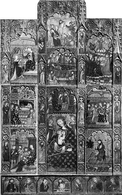 Retable, by Master of Cubélls