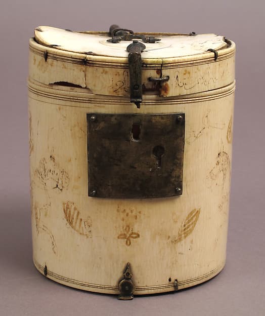 Box with Equestrian Falconers
