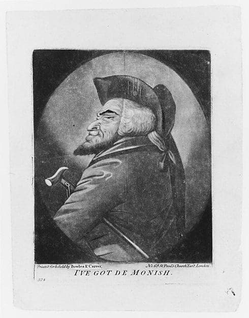I've Got de Monish, by Robert Dighton the Elder