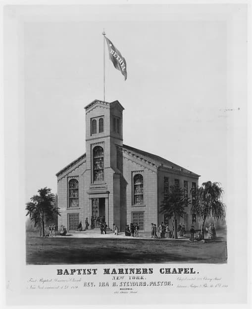 Baptist Mariners Chapel, New York, by Frances Flora Bond Palmer