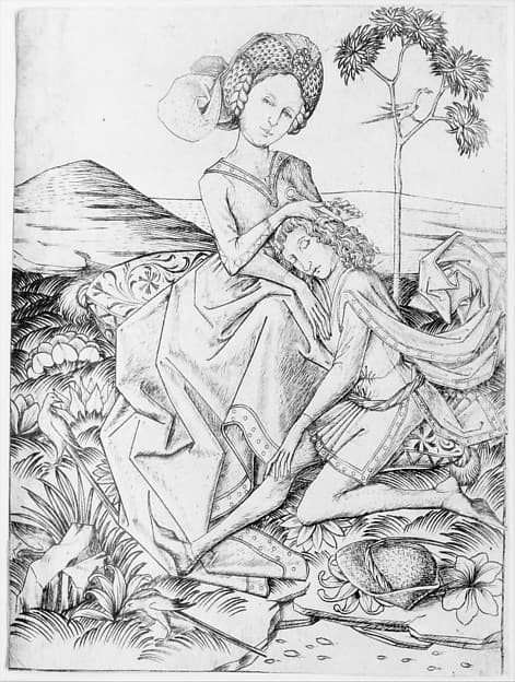 Samson and Delilah, by Master ES