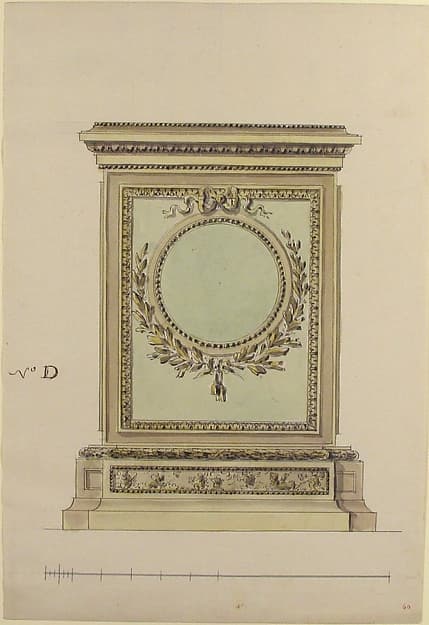 Design for a Clock, by Anonymous, French, 18th century