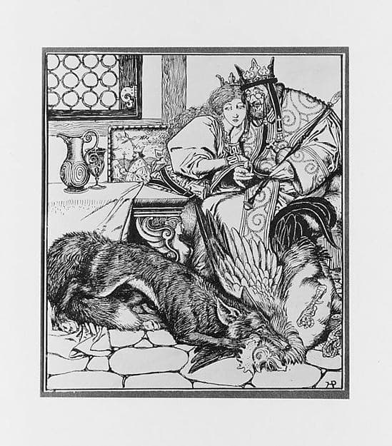 What Happened to the Master of Black Arts after All His Tricks, for "The Wonder Clock", by Howard Pyle