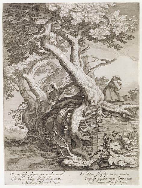 Landscape with a Hermit Praying, by Frederick Bloemaert