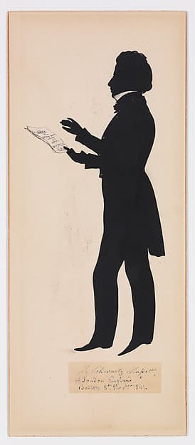 J. Schwartz Massett of London, by Auguste Edouart