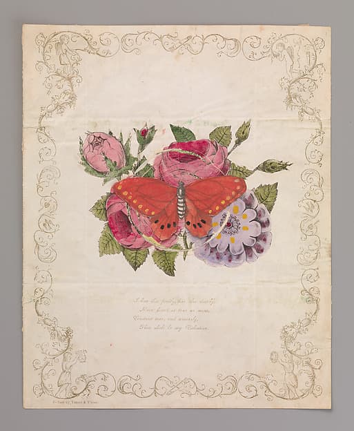 Valentine with Cobweb, by Anonymous