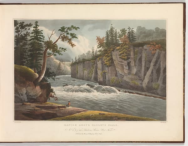 Rapids Above Hadley's Falls (No. 4 of The Hudson River Portfolio), by John Hill
