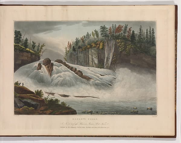 Hadley's Falls (No. 5 of The Hudson River Portfolio), by John Rubens Smith