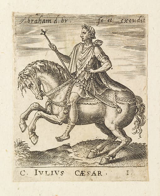 C. Julius Caesar, from "Twelve Caesars on Horseback", by Abraham de Bruyn