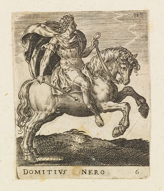 Domitius Nero, from "Twelve Caesars on Horseback", by Abraham de Bruyn
