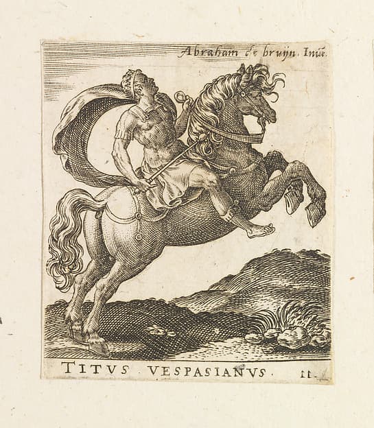 Titus Vespasianus, from "Twelve Caesars on Horseback", by Abraham de Bruyn