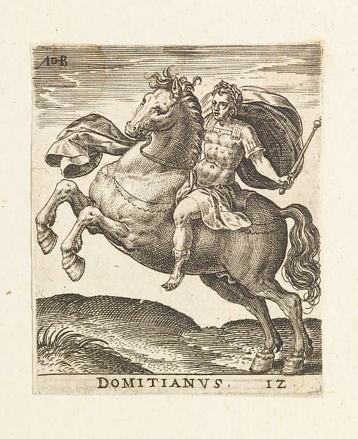 Domitianus, from "Twelve Caesars on Horseback", by Abraham de Bruyn