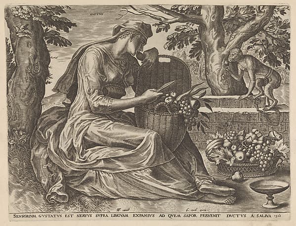 Taste from The Five Senses, by Cornelis Cort