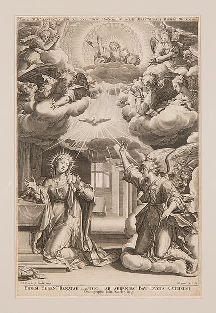 The Annunciation, by Johann Sadeler I