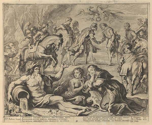 Pompa Introitus Honori .. Ferdinandi Austriaci ... " (Entry of Cardinal-Infante Ferdinand into Antwerp, April 17, 1635), by Peter Paul Rubens