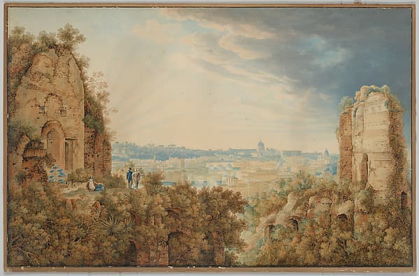 A View of Rome from the Palatine, by Carl Ludwig Frommel