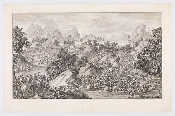 The Battle of Qoš-qulaq, by Benoit Louis Prevost