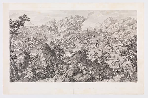 The Battle of Arcul, by Benoit Louis Prevost