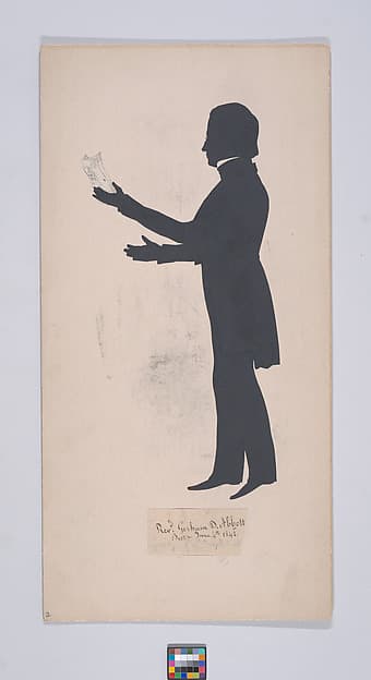 Reverend Gorham D. Abbott, by Auguste Edouart