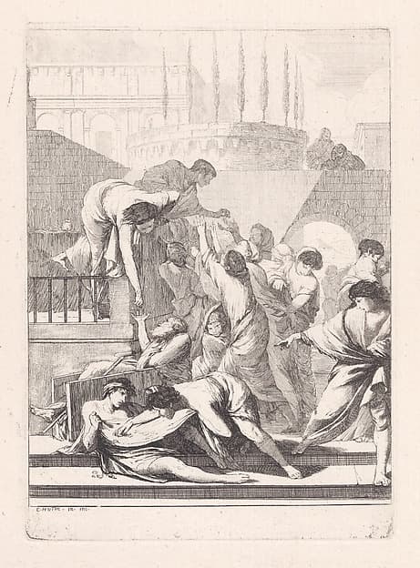 Feeding the Hungry and Giving Alms, by François Hutin