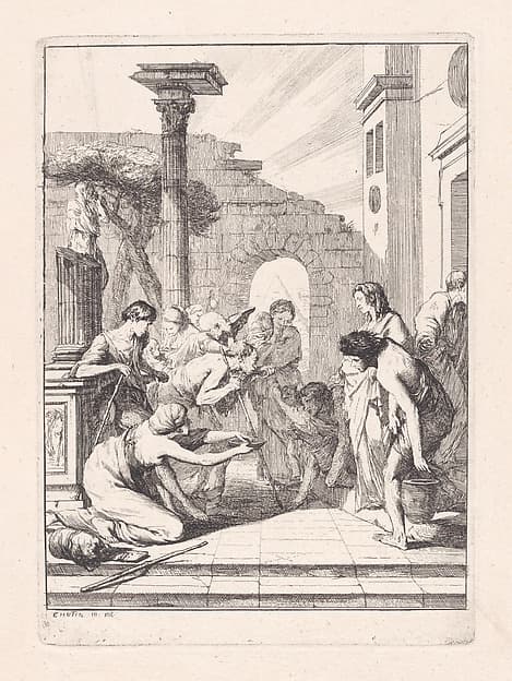 Giving Drink to the Thirsty, by François Hutin