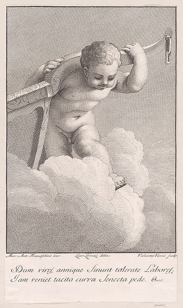 Putto with a yoke, by Violante Vanni