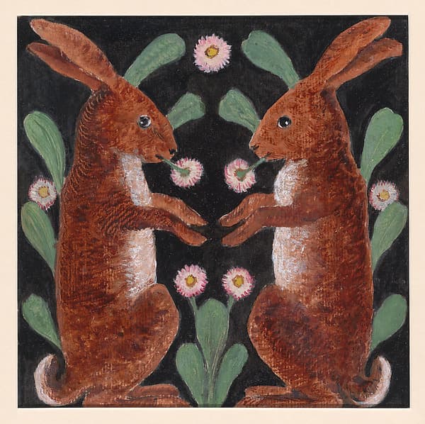 Two Hares, by William Bell Scott