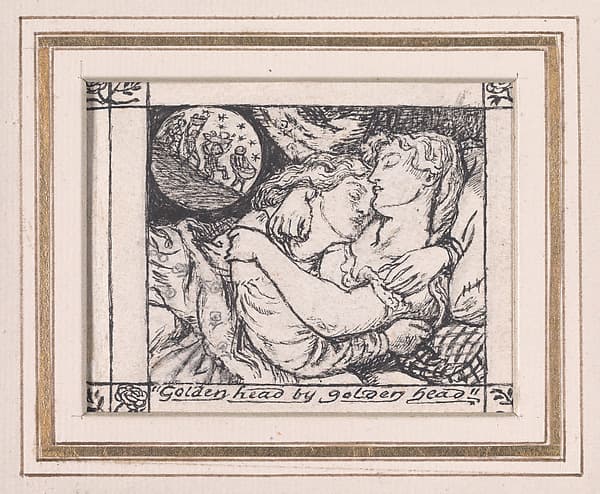Golden head by golden head, for "The Goblin Market", by Dante Gabriel Rossetti