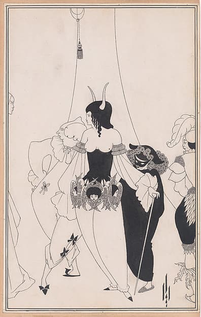 The Masque of the Red Death, for Edgar Allan Poe’s “Tales of Mystery and the Imagination,” Chicago, 1895–96, by Aubrey Vincent Beardsley