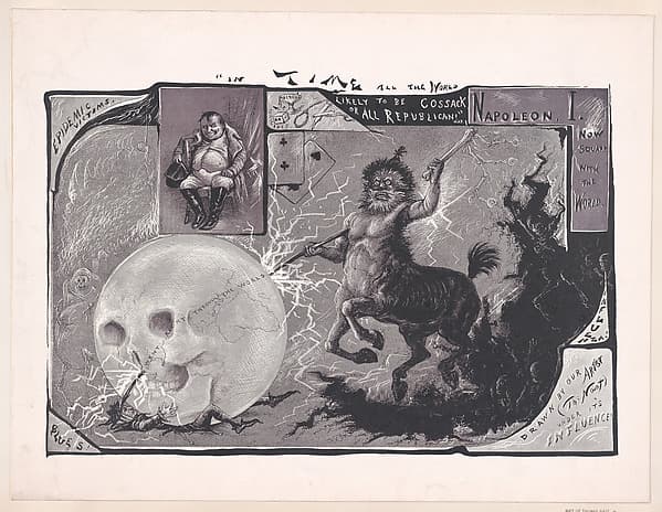 "In Time All the World Likely to be Cossack or All Republican" – Napoleon I (published in "Time"), by Thomas Nast