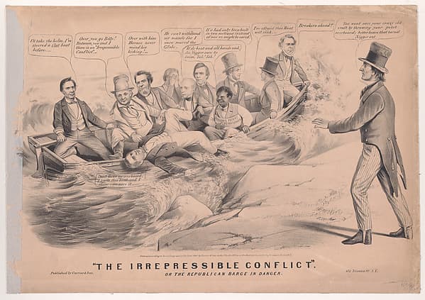 "The Irrepressible Conflict," or the Republican Barque in Danger, by Louis Maurer