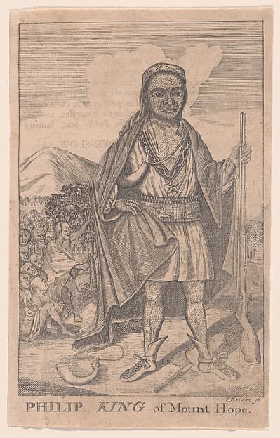 Philip King of Mount Hope, by Paul Revere Jr.
