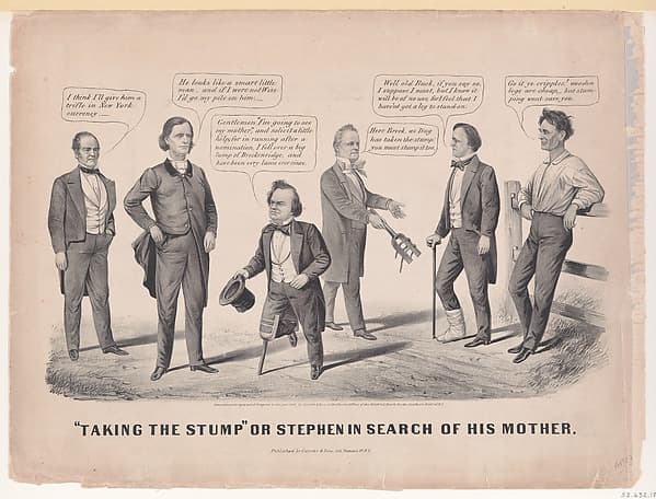 "Taking the Stump" or Stephen in Search of his Mother, by Louis Maurer