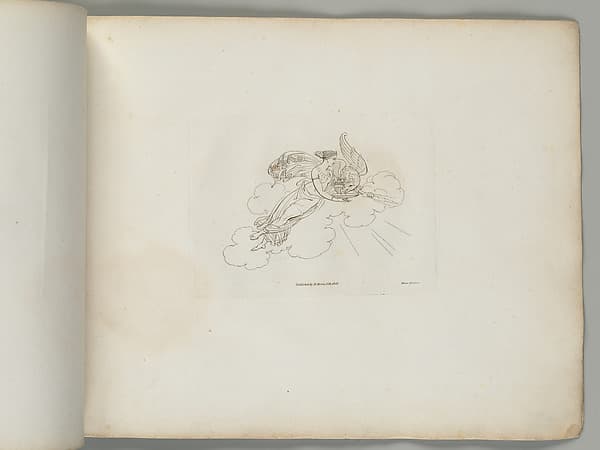 Hebe with Jove's Eagle (from Sketches in Outline), by Henry Moses