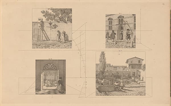 Linear Perspective, Applied to the Art of Painting: A Collection of Studies in Perspective, by Christoffer Wilhelm Eckersberg