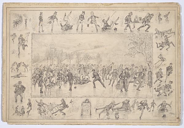 Skating on Duddingston Loch and Sketches on the Ice, by George Lockie