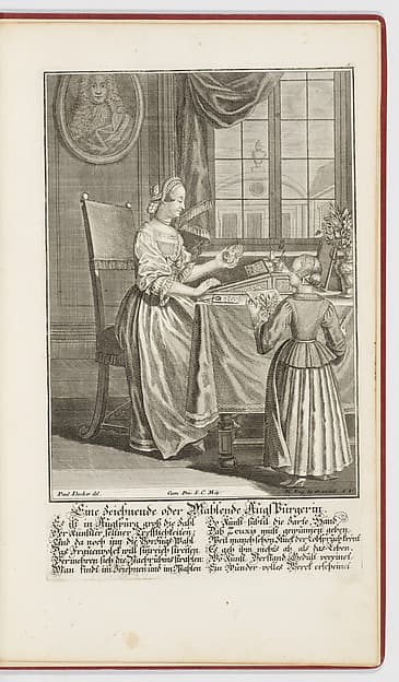 Jungfrauen Arbeit, Kunst, und Fleiss, by Paul Decker the Younger