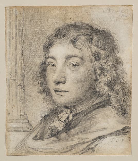 Portrait of a Young Man (probably a self-portrait), by Cornelis Visscher