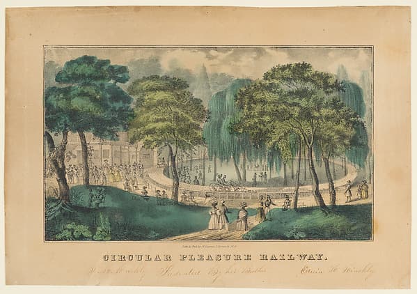 Circular Pleasure Railway, by Nathaniel Currier