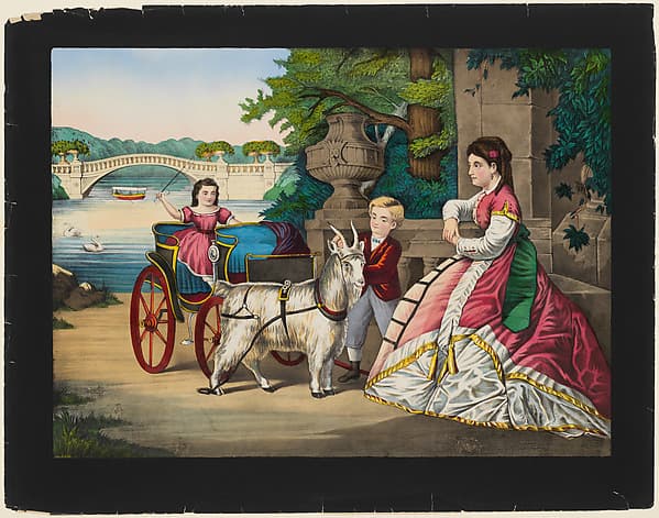 Central Park, New York, Preparing for a Drive, by George Schlegel, New York