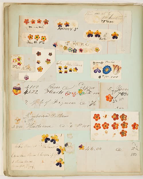 Valentine makers' scrapbook, by Anonymous, British, 19th century