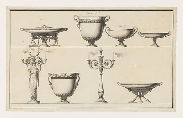 Designs for Silver, by Jean Guillaume Moitte