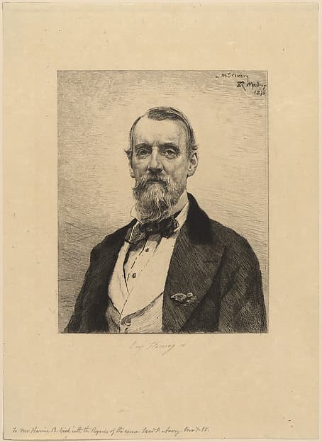 Samuel P. Avery, by Léopold Flameng