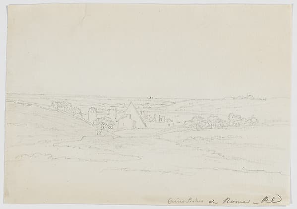 Pyramid of Gaius Cestius, at Rome, by Richard Cooper II
