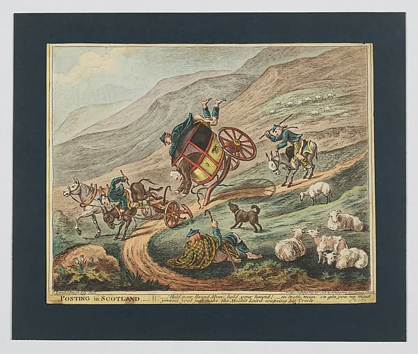 Posting in Scotland, by James Gillray