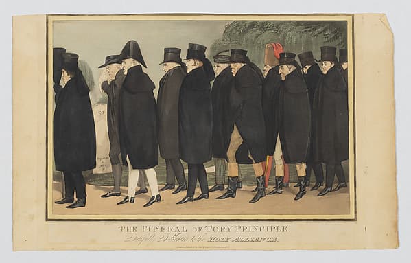 The Funeral of Tory-principle: Dutifully Dedicated to the Holy Alliance, by John Doyle