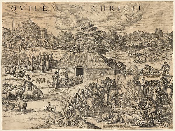 The Parable of the Good Shepherd, by Anonymous, Netherlandish, late 16th century